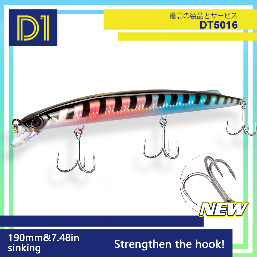 Fishing Lure Buzzbait - Umpan Ikan Laut D1 Minnow 190mm