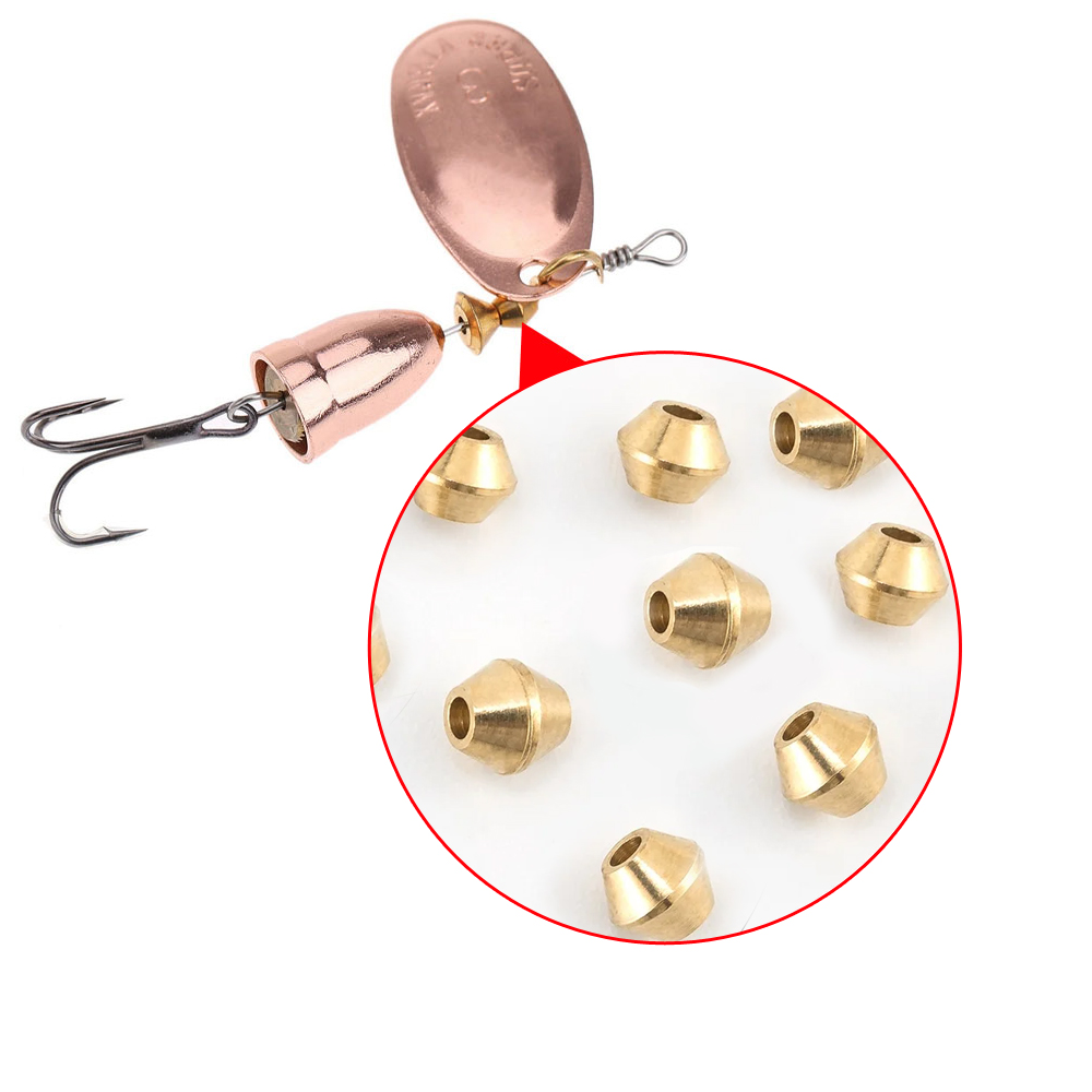 Fishing Lure Spinner - 40 pcs Manik-manik Pancing Kuningan DIY
