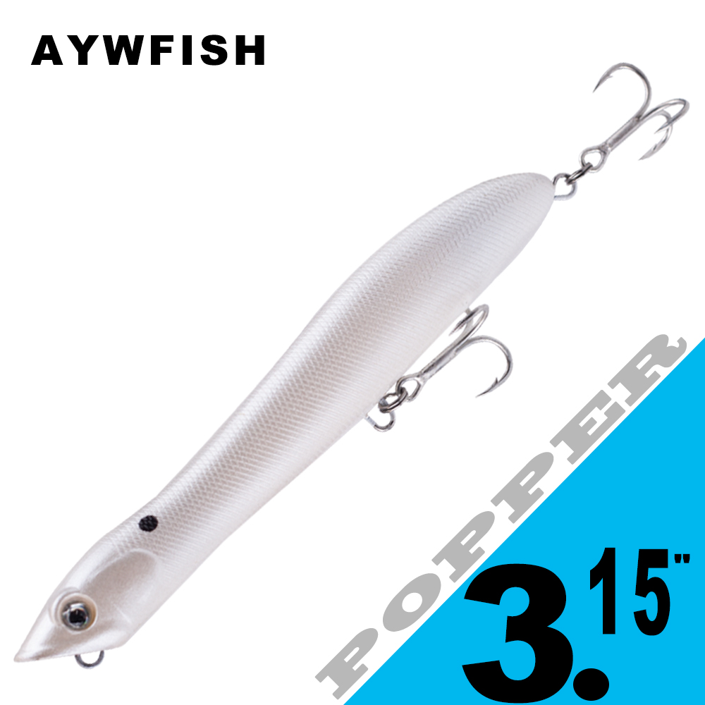 Fishing Lure Popper - AYWFISH 8CM 6.2G umpan pancing Popper