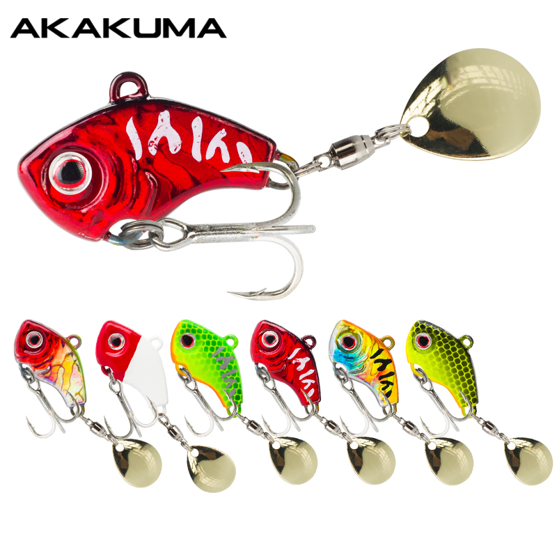 Fishing Lure Crankbait - 6PC 5g/7g/10g/14g/20g Umpan Pancing Logam Berputar