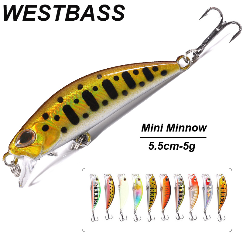 WESTBASS 1PX Micro Minnow Lure - Fishing Lure Jerkbait ulasan dan harga