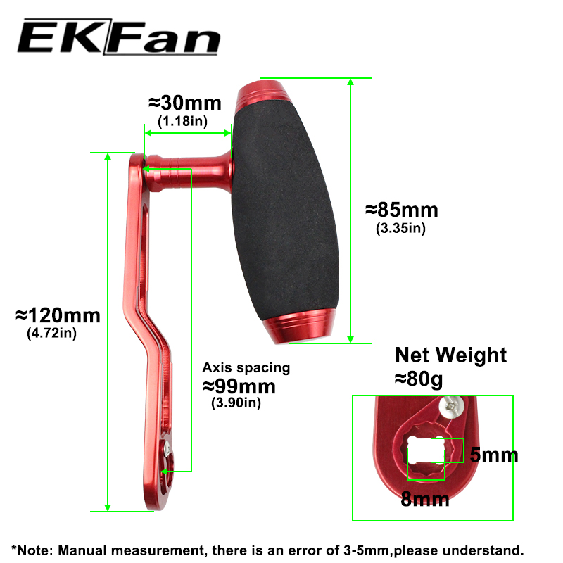 EKFan 120MM Gagang Reel Pancin - Fishing Lure Jig ulasan dan harga