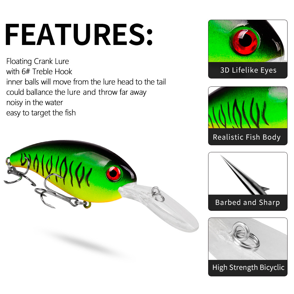 1 Buah Umpan Pancing Crankbait - Fishing Lure Jerkbait ulasan dan harga