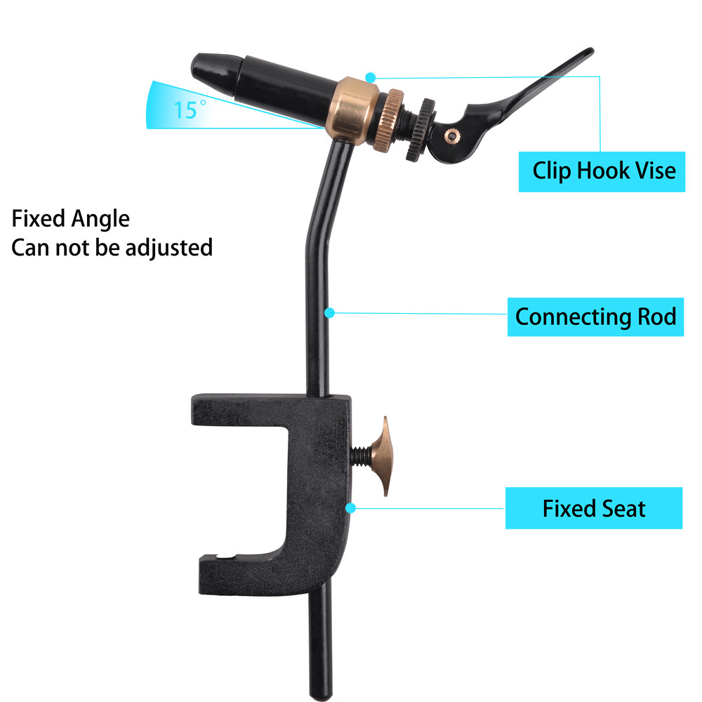 Rotary Fly mengikat alat Vise  - Fishing Lure Kit ulasan dan harga
