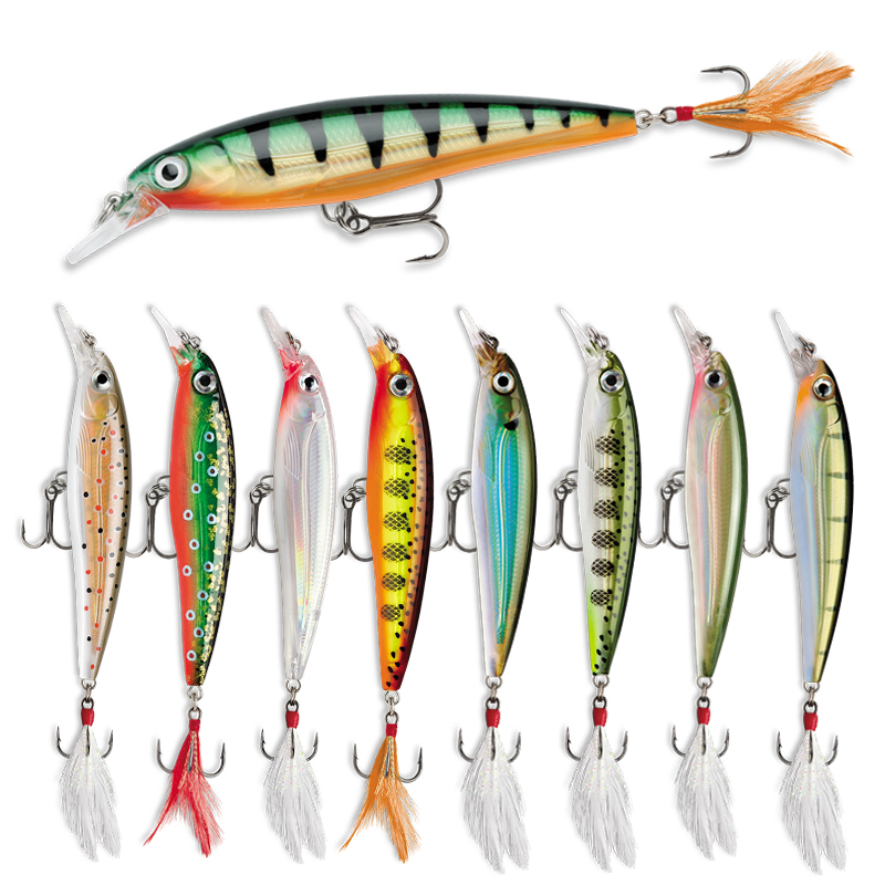 Umpan pancing Minnow mengamban - Fishing Lure Jerkbait ulasan dan harga