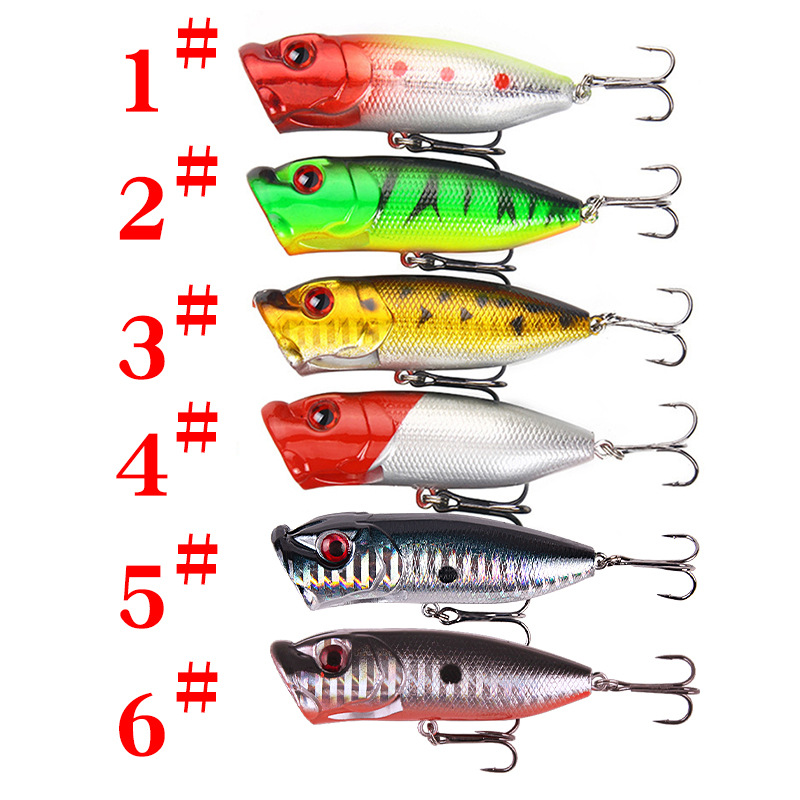 6pcs 6 warna（kemasan opp）/5pcs - Fishing Lure Popper ulasan dan harga