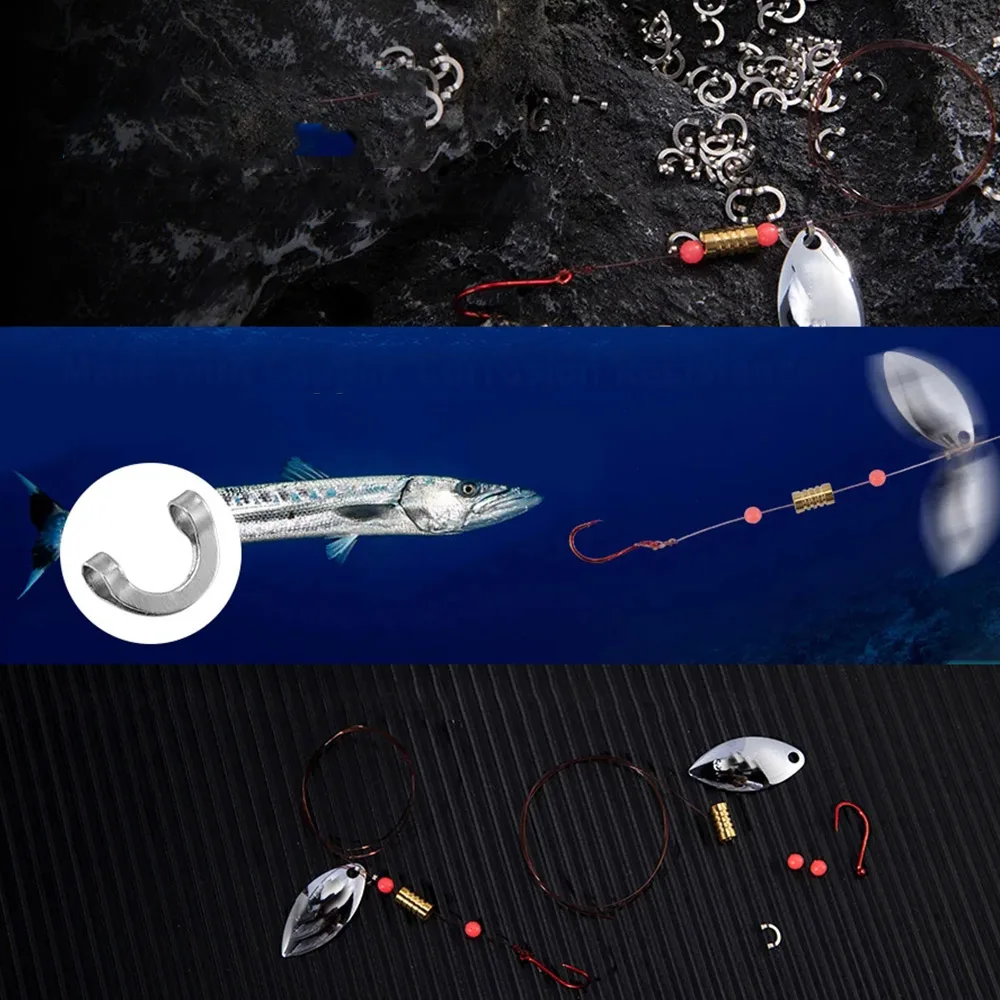 100 buah Aksesori Alat konekto - Fishing Lure Spinner ulasan dan harga
